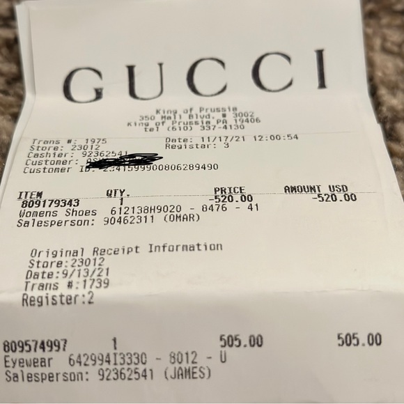 Extremely Gently Loved Gucci Sunglasses - Picture 9 of 9